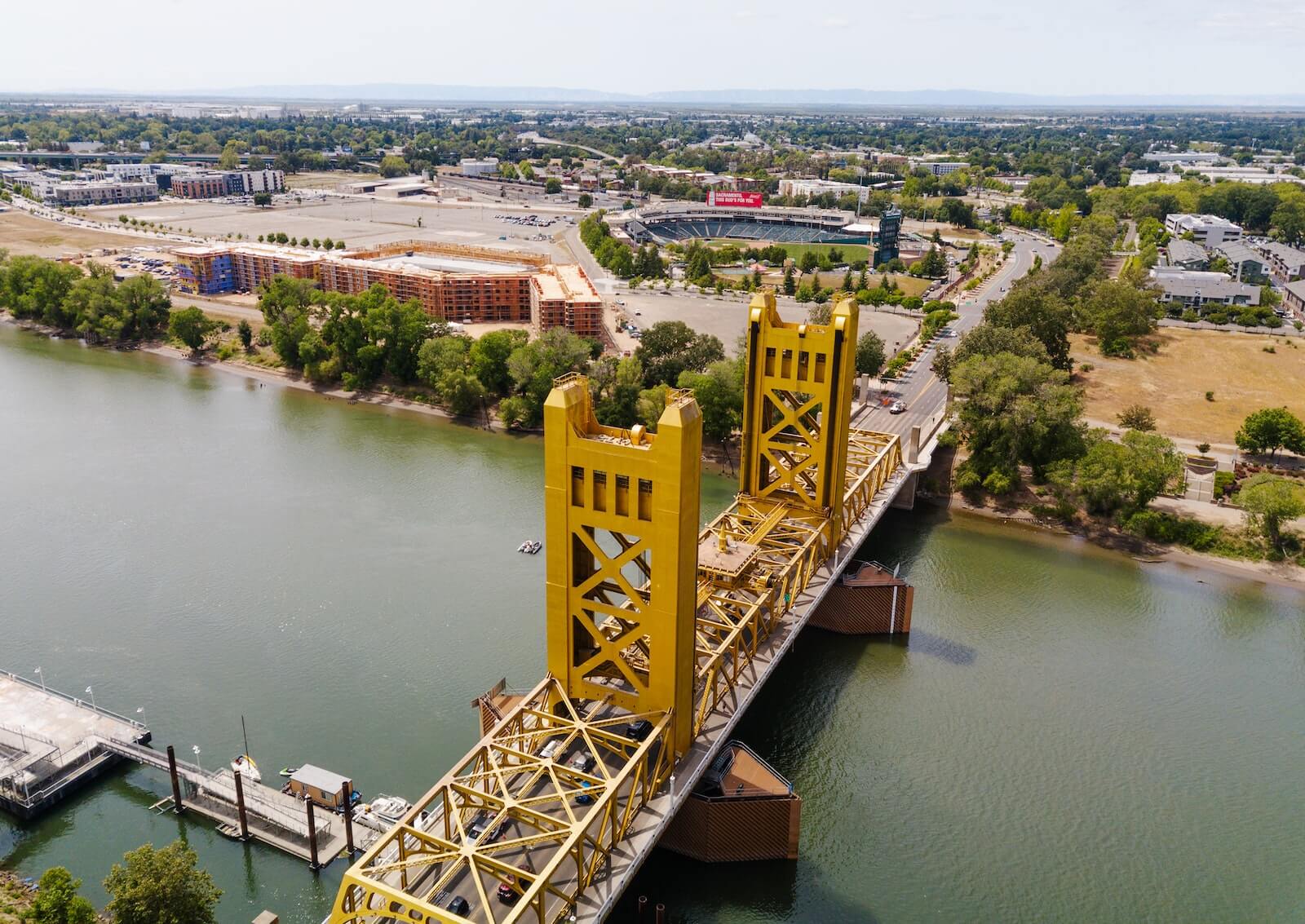 a bridge over a river in Sacramento