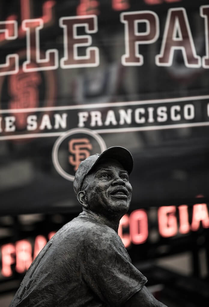 Willie Mays statue at AT&T Park in San Fransisco