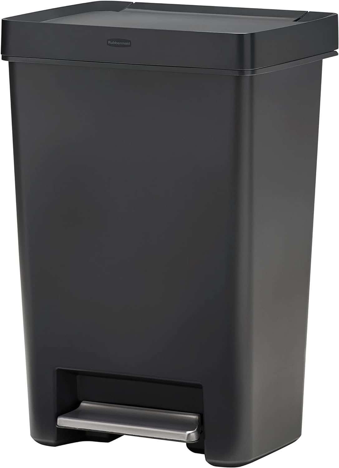Rubbermaid Premier Series II Step-On Trash Can for Home and Kitchen, with Lid Lock and Slow Close, 13 Gallon, Charcoal Style:Series II