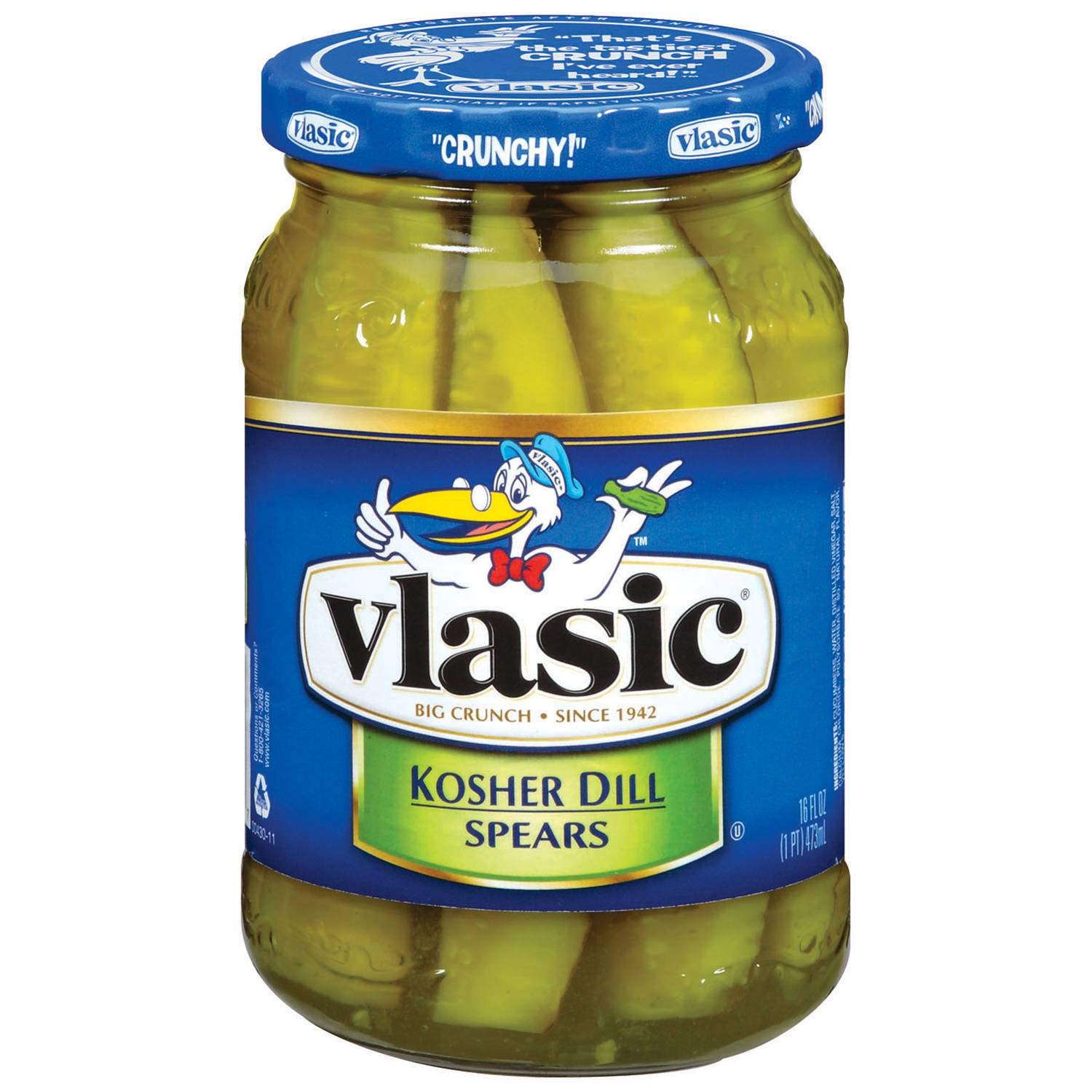 Vlasic Kosher Dill Spear Pickles 16 oz (Pack of 12) on Amazon