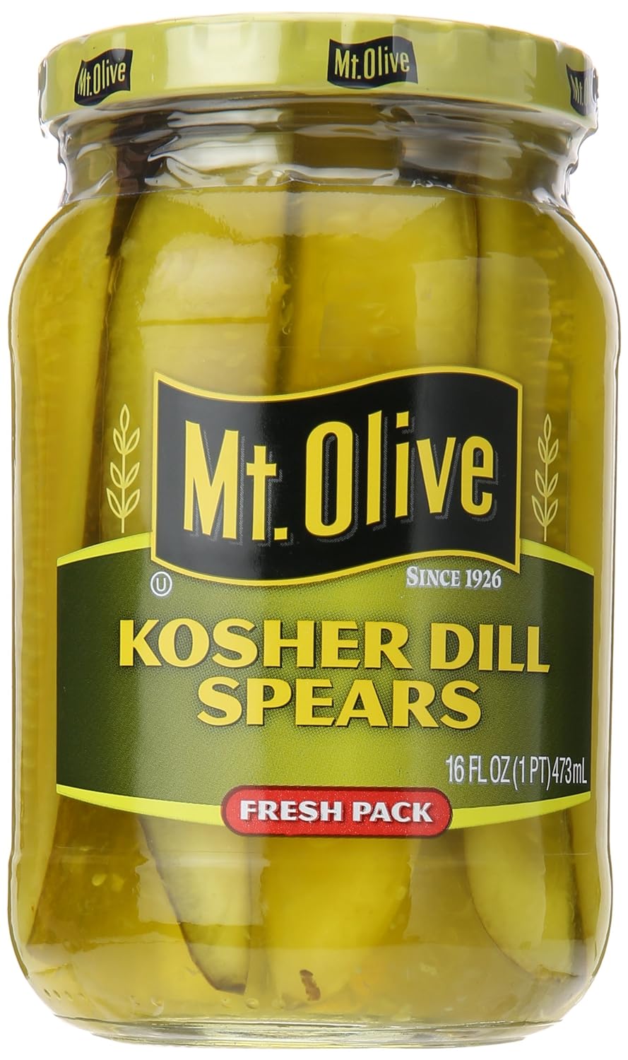 Mt. Olive Kosher Dill Spears Pickles, 16 Fl Oz Jar on Amazon