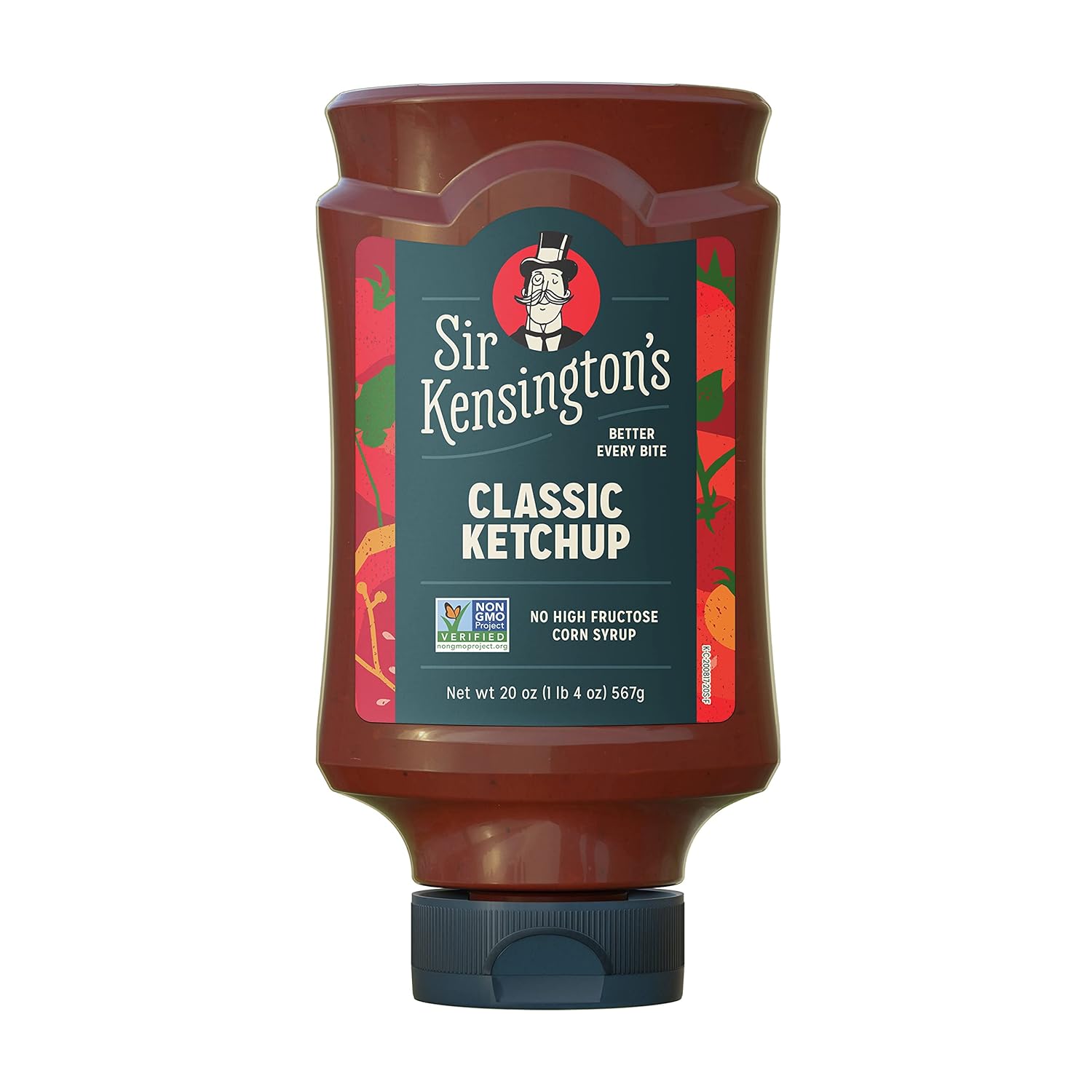 Sir Kensington's Classic Ketchup, From Whole Tomatoes, No High Fructose Corn Syrup, Gluten Free, Certified Vegan, Non- GMO Project Verified,...